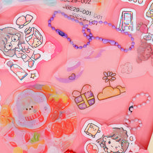 Load image into Gallery viewer, Cute Guka Sticker DIY Keychain Transparent Decoration Pendant Keychain Badge Kawaii Stationery Accessories
