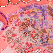 Load image into Gallery viewer, Cute Guka Sticker DIY Keychain Transparent Decoration Pendant Keychain Badge Kawaii Stationery Accessories