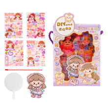 Load image into Gallery viewer, Cute Guka Sticker DIY Keychain Transparent Decoration Pendant Keychain Badge Kawaii Stationery Accessories