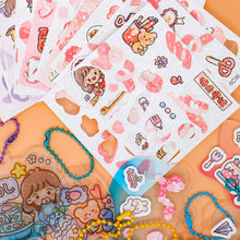 Load image into Gallery viewer, Cute Guka Sticker DIY Keychain Transparent Decoration Pendant Keychain Badge Kawaii Stationery Accessories