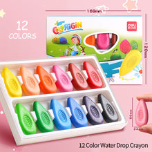 Load image into Gallery viewer, 12/24 Colors/Set Drop Shape Crayons Non Dirty Hand Washable Safe Non-Toxic for kids Baby Toddler Gift Early Education Tools