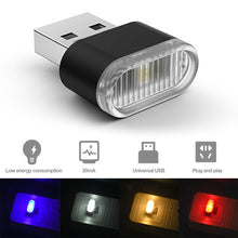 Load image into Gallery viewer, Mini Car USB Atmosphere Light LED USB Night Light Modeling Car Ambient Light Neon Interior Light
