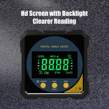 Load image into Gallery viewer, Laser Digital Level Angle Gauge 360° Mini Measuring USB Inclinometer with Magnetic Base Electronic Universal Bevel Protractor Goniometer Tilt Measuring Tool