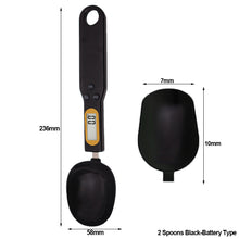 Load image into Gallery viewer, 2 Spoons 500g/0.1g Digital Kitchen Scale Set Portable Measuring Spoon Gram Electronic LCD Spoon Weight Volumn Food Scale Kitchen Gadgets Accessories