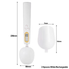 Load image into Gallery viewer, 2 Spoons 500g/0.1g Rechargeable Digital Kitchen Scale Set Portable Measuring Spoon Gram Electronic LCD Spoon Weight Volumn Food Scale Kitchen Gadgets Accessories