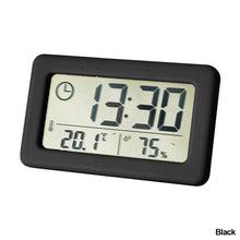 Load image into Gallery viewer, Large LCD Digital Thermometer Hygrometer Clock Indoor Temperature Sensor Humidity Meter Thermometer Gauge Bedside Clock