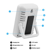 Load image into Gallery viewer, Large LCD Digital Thermometer Hygrometer Indoor Room Temperature Humidity Meter Sensor Gauge Weather Station