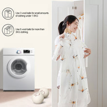 Load image into Gallery viewer, 6pcs 7cm Reusable Wool Dryer Balls Set with Storage Bag Fleece Dry Ball Natural Fabric Softener Reduce Wrinkles Laundry Washing Machine Accessories
