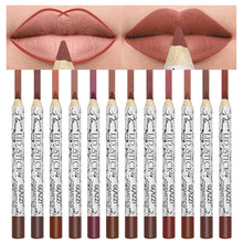 Load image into Gallery viewer, 12 Colors Waterproof Lip Liner Pencil Set Matte Lipliner Pencil Lipstick Set Long Lasting Lipstick Liner Lip Tint Pen Makeup Cosmetic