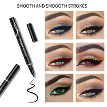 Load image into Gallery viewer, Brown Lying Silkworm Ultra-fine Liquid Eyeliner Pen Waterproof Beauty Smooth Fast-drying Novice Eyeliner Women Makeup Cosmetic