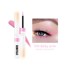 Load image into Gallery viewer, Waterproof Color Liquid Eyeliner Pen Smooth Fluent Colorful Liquid Matte Sweat-proof Eye Liner Pencil Versatile Eye Makeup Cosmetic