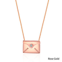 Load image into Gallery viewer, Valentine's Day Gift Custom Couple Necklace Envelope Love Letter Necklace Alloy Lettering Women Pendant Creative Design Gift