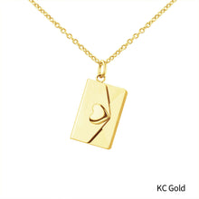 Load image into Gallery viewer, Heart Envelope Love Letter Necklace Valentine's Day Gift Couple Necklace Alloy Lettering Women Pendant Creative Gift Accessories