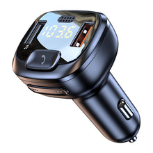 Load image into Gallery viewer, Car Bluetooth 5.1 FM Transmitter Dual USB QC3.0 Fast Charger Wireless Handsfree Audio Receiver MP3 Player Car Kit