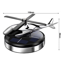 Load image into Gallery viewer, Car Air Freshener Solar Power Plane Fragrance Diffuser Ornament Dashboard Helicopter Style Perfume Decoration