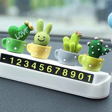 Load image into Gallery viewer, Car Cactus Potted Rabbit Ornaments Auto Center Console Accessories Desktop Dolls Small Cake Baking Resin Decorations Toys
