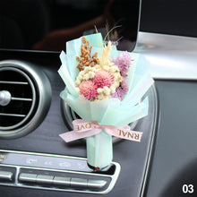 Load image into Gallery viewer, Car Air Outlet Perfume Decoration Immortal Dried Bouquet Small Fresh Air Conditioning Mouth Gypsophila paniculata Fragrance Clip