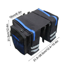 Load image into Gallery viewer, 2 In 1 Cycling Double Side Rear Rack Bike Bag Mountain Road Bicycle Tail Seat Pannier Pack Luggage Carrier Bike Bag