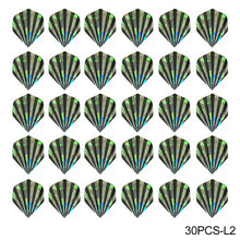 Load image into Gallery viewer, 30PCS PET Darts Flights Dart Feather Outdoor Wing Tail Mixed Pattern