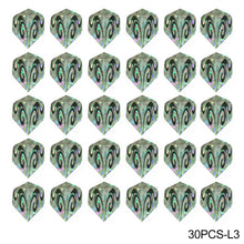 Load image into Gallery viewer, 30PCS PET Darts Flights Dart Feather Outdoor Wing Tail Mixed Pattern