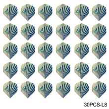 Load image into Gallery viewer, 30PCS PET Darts Flights Dart Feather Outdoor Wing Tail Mixed Pattern