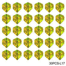 Load image into Gallery viewer, 30PCS PET Darts Flights Dart Feather Outdoor Wing Tail Mixed Pattern