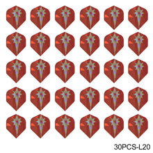 Load image into Gallery viewer, 30PCS PET Darts Flights Dart Feather Outdoor Wing Tail Mixed Pattern