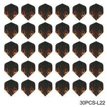 Load image into Gallery viewer, 30PCS PET Darts Flights Dart Feather Outdoor Wing Tail Mixed Pattern