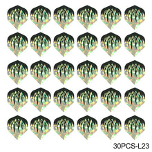 Load image into Gallery viewer, 30PCS PET Darts Flights Dart Feather Outdoor Wing Tail Mixed Pattern