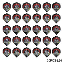 Load image into Gallery viewer, 30PCS PET Darts Flights Dart Feather Outdoor Wing Tail Mixed Pattern