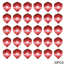 Load image into Gallery viewer, 30PCS PET Darts Flights Dart Feather Outdoor Wing Tail Mixed Pattern