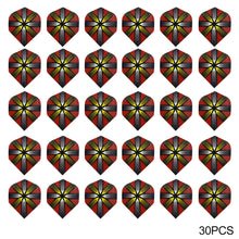 Load image into Gallery viewer, 30PCS PET Darts Flights Dart Feather Outdoor Wing Tail Mixed Pattern