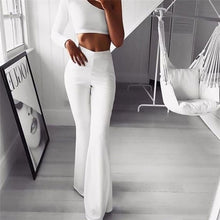 Load image into Gallery viewer, Women's High Waist Leggings Yoga Pants Wide Leg Pants Women Gym Sports Black Flared Pant Plus Size Dance Trousers