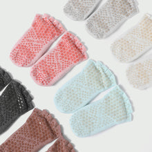 Load image into Gallery viewer, Non-Slip Cross Bandage Yoga Socks Backless Five Toes Pilates Sock Grips Cotton Ballet Dance Fitness Sport Sock Slipper