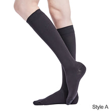 Load image into Gallery viewer, 1 Pair 20-30 MmHg Sports Calf Compression Socks Knee High Support Stockings Open Toe For Pregnancy Varicose Veins Running