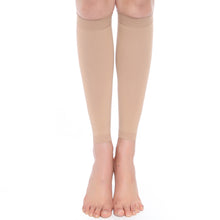 Load image into Gallery viewer, 1 Pair 23-32mmhg Sports Calf Compression Socks Knee High Support Stockings Open Toe For Pregnancy Varicose Veins Running