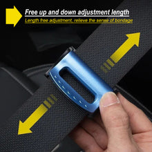 Load image into Gallery viewer, 2Pcs Universal Adjustable Car Safety Belt Clips Slip-Resistant Seat Belt Buckle Simple Clamp Fixing Clip Car Styling Car Accessories