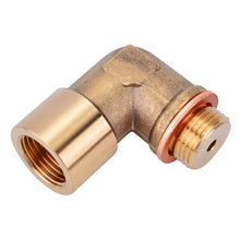 Load image into Gallery viewer, Universal Brass Fitting M18 x 1.5 Connector Plug Kit P0420 P0430 Exhaust 90 Degree O2 Oxygen Sensor Spacer Extender Tool