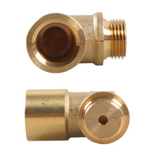 Load image into Gallery viewer, Universal Brass Fitting M18 x 1.5 Connector Plug Kit P0420 P0430 Exhaust 90 Degree O2 Oxygen Sensor Spacer Extender Tool