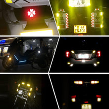 Load image into Gallery viewer, 12Pcs Heart Highly Reflective Stickers Auto Exterior Night Safety Warning Mark Decal Reflective Stickers Tape for Car Truck Motorcycle