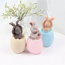 Load image into Gallery viewer, 3D Egg Bunny Silicone Candle Mold Aromatherapy Soap Plaster Resin Mould Candle Making Supplies Home Decor