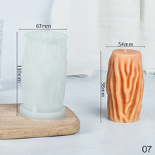 Load image into Gallery viewer, Different Styles of Geometric Candles Silicone Mold DIY Handmade Spiral Wavy Candles Soap Plaster Gifts Decorative Ornaments