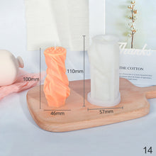 Load image into Gallery viewer, Different Styles of Geometric Candles Silicone Mold DIY Handmade Spiral Wavy Candles Soap Plaster Gifts Decorative Ornaments