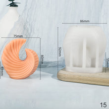 Load image into Gallery viewer, Different Styles of Geometric Candles Silicone Mold DIY Handmade Spiral Wavy Candles Soap Plaster Gifts Decorative Ornaments