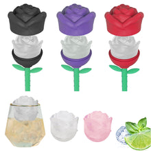 Load image into Gallery viewer, Single-hole Rose Silicone Whisky Ice Cube Mold Flower Shape Chocolate Candy Jelly Candy Mould Cake Decor Cheese Cake Making Set