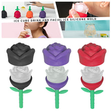 Load image into Gallery viewer, Single-hole Rose Silicone Whisky Ice Cube Mold Flower Shape Chocolate Candy Jelly Candy Mould Cake Decor Cheese Cake Making Set