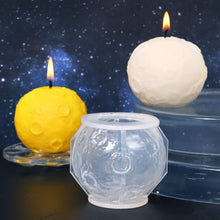 Load image into Gallery viewer, 3D Earth Moon Silicone Candle Mold DIY Aromatherapy Plaster Soap Resin Clay Mould Handmade Candle Making Party Home Decor Craft