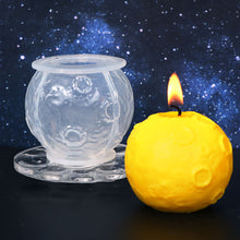 Load image into Gallery viewer, 3D Earth Moon Silicone Candle Mold DIY Aromatherapy Plaster Soap Resin Clay Mould Handmade Candle Making Party Home Decor Craft