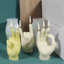 Load image into Gallery viewer, Creative Gesture Candle Silicone Mold Aromatherapy Plaster Silicone Mold DIY Crafts Home Decorations 3D Buddha Hand Candle Mold