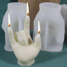 Load image into Gallery viewer, Creative Gesture Candle Silicone Mold Aromatherapy Plaster Silicone Mold DIY Crafts Home Decorations 3D Buddha Hand Candle Mold